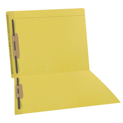 11 pt Kardex Match Folder, Reinforced Top and End Tab with A-Z Scale Printed on Left End Tab, Letter Size, Fastener Pos #1 &#3 (Box of 50)