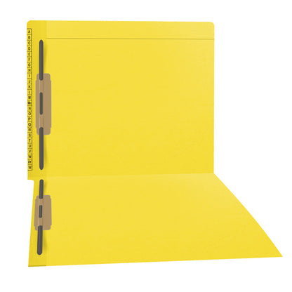 11 pt Kardex Match Folder, Reinforced Top and End Tab with A-Z Scale Printed on Left End Tab, Letter Size, Fastener Pos #1  (Box of 50)