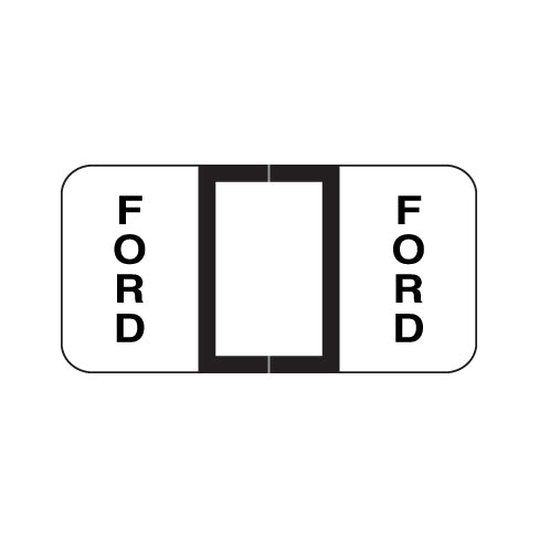 Reynolds & Reynolds Automotive Ford Labels 3/4" X 1-1/2" Laminated- Ring Binder Pack of 270