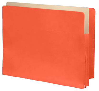 Color Expansion Pockets, Full End Tab, Paper Gussets, Letter Size, 1-3/4" Expansion (Carton of 250)