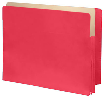 Color Expansion Pockets, Full End Tab, Paper Gussets, Letter Size, 1-3/4" Expansion (Carton of 250)