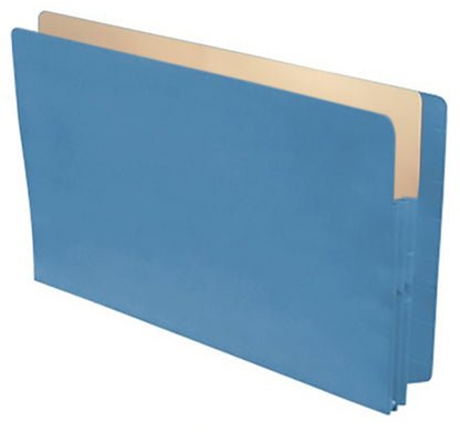 Color Expansion Pockets, Full End Tab, Paper Gussets, Legal Size, 1-3/4" Expansion (Carton of 250)