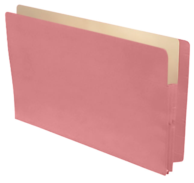 Color Expansion Pockets, Full End Tab, Paper Gussets, Legal Size, 1-3/4" Expansion (Carton of 250)