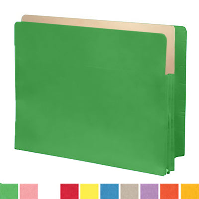 Color Expansion Pockets, Full End Tab, Tyvek Gussets, Letter Size, 1-3/4" Expansion (Carton of 250)