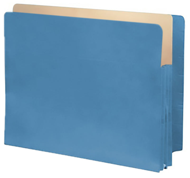 Color Expansion Pockets, Full End Tab, Paper Gussets, Letter Size, 3-1/2" Expansion (Carton of 250)