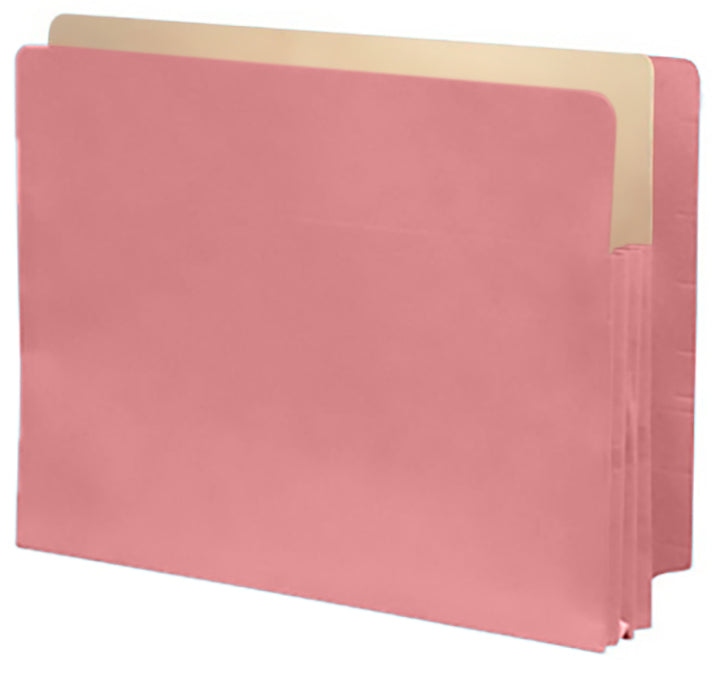 Color Expansion Pockets, Full End Tab, Paper Gussets, Letter Size, 3-1/2" Expansion (Carton of 250)
