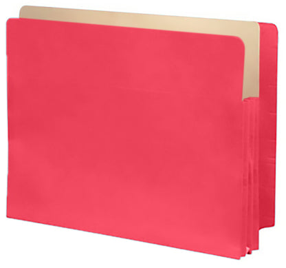 Color Expansion Pockets, Full End Tab, Paper Gussets, Letter Size, 3-1/2" Expansion (Carton of 250)