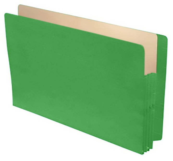 Color Expansion Pockets, Full End Tab, Tyvek Gussets, Legal Size, 3-1/2" Expansion (Carton of 250)