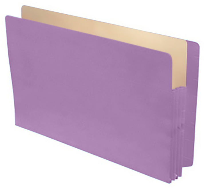 Color Expansion Pockets, Full End Tab, Tyvek Gussets, Legal Size, 3-1/2" Expansion (Carton of 250)