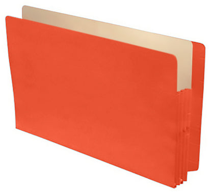 Color Expansion Pockets, Full End Tab, Tyvek Gussets, Legal Size, 3-1/2" Expansion (Carton of 250)
