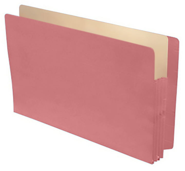 Color Expansion Pockets, Full End Tab, Paper Gussets, Legal Size, 3-1/2" Expansion (Carton of 250)