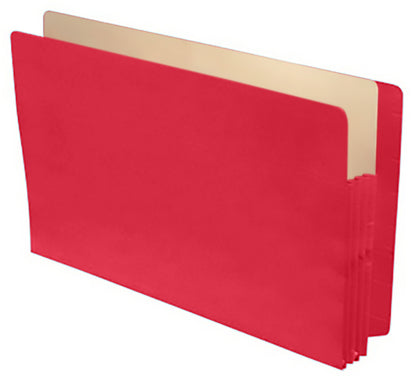 Color Expansion Pockets, Full End Tab, Tyvek Gussets, Legal Size, 3-1/2" Expansion (Carton of 250)