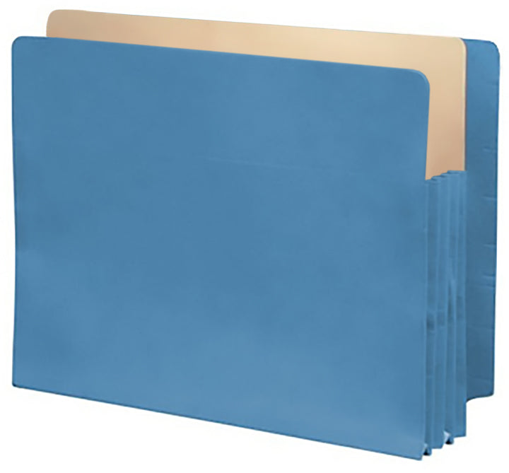 Color Expansion Pockets, Full End Tab, Paper Gussets, Letter Size, 5-1/4" Expansion (Carton of 250)