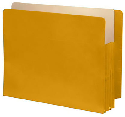 Color Expansion Pockets, Full End Tab, Paper Gussets, Letter Size, 5-1/4" Expansion (Carton of 250)