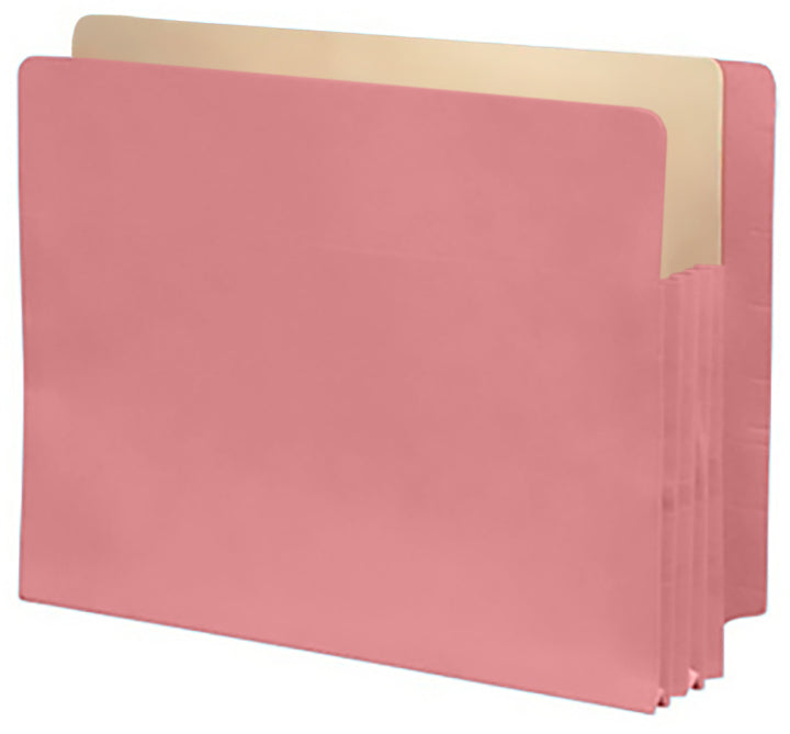 Color Expansion Pockets, Full End Tab, Paper Gussets, Letter Size, 5-1/4" Expansion (Carton of 250)