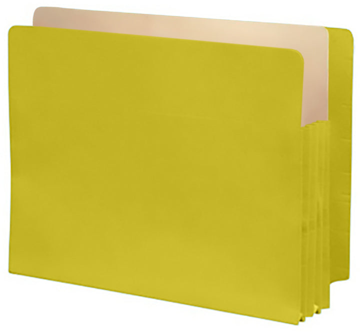 Color Expansion Pockets, Full End Tab, Paper Gussets, Letter Size, 5-1/4" Expansion (Carton of 250)