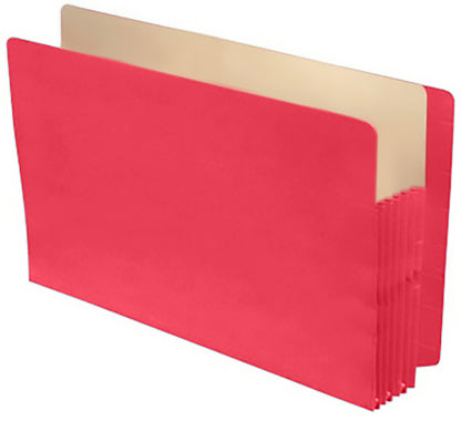 Color Expansion Pockets, Full End Tab, Paper Gussets, Legal Size, 5-1/4" Expansion (Carton of 250)