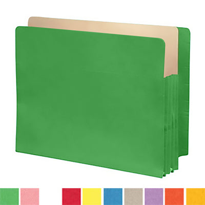 Color Expansion Pockets, Full End Tab, Tyvek Gussets, Letter Size, 5-1/4" Expansion (Carton of 250)