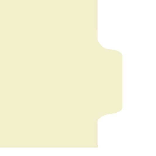 Individual Fileback Divider Tabs, Side Flap, Blank, Side Tab 1/8th Cut, Pos #8 (Pack of 50)