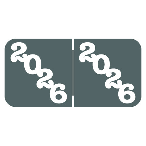 Jeter Year 2026 Labels, 3/4" X 1-1/2" Laminated- Roll of 500