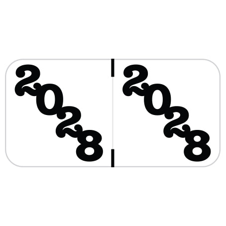 Jeter Year 2028 Labels, 3/4" X 1-1/2" Laminated- Roll of 500