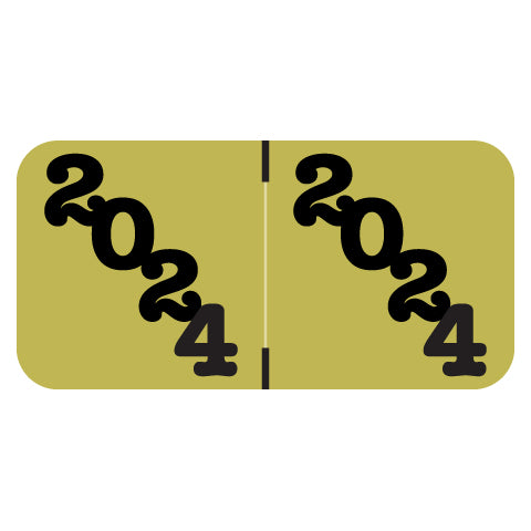 Jeter Year 2024 Labels, 3/4" X 1-1/2" Laminated- Pack of 270