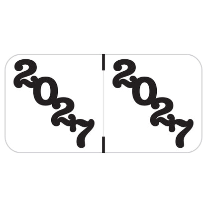 Jeter Year 2027 Labels, 3/4" X 1-1/2" Laminated- Roll of 500