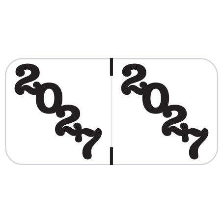 Jeter Year 2027 Labels, 3/4" X 1-1/2" Laminated- Roll of 500