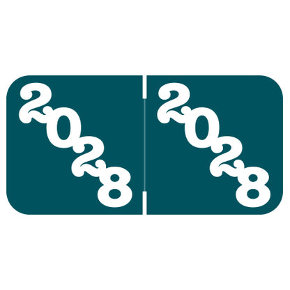 Jeter Year 2028 Labels, 3/4" X 1-1/2" Laminated- Pack of 270