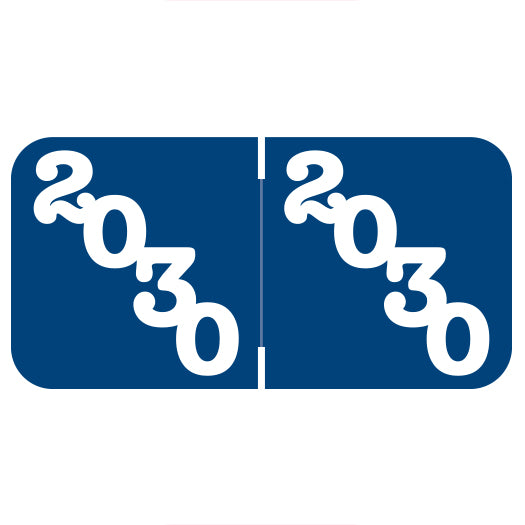 Jeter Year 2030 Labels, 3/4" X 1-1/2" Laminated- Roll of 500