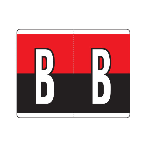 Kardex "B" Labels 1-1/4" X 1-1/2" Laminated- Roll of 500