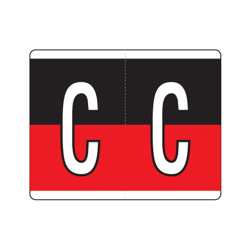 Kardex "C" Labels 1-1/4" X 1-1/2" Laminated- Roll of 500