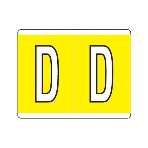 Kardex "D" Labels 1-1/4" X 1-1/2" Laminated- Roll of 500