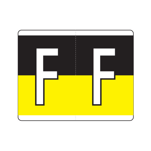 Kardex "F" Labels 1-1/4" X 1-1/2" Laminated- Roll of 500