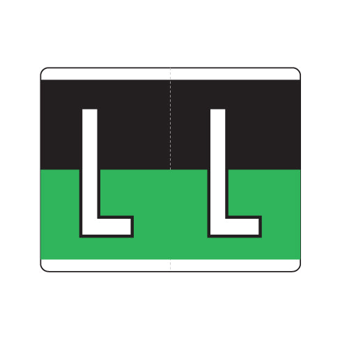 Kardex "L" Labels 1-1/4" X 1-1/2" Laminated- Roll of 500
