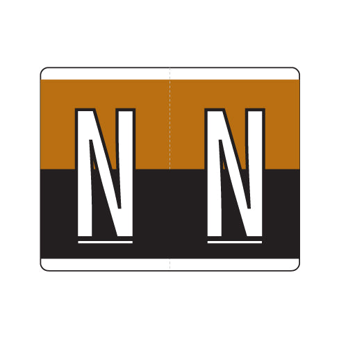 Kardex "N" Labels 1-1/4" X 1-1/2" Laminated- Roll of 500