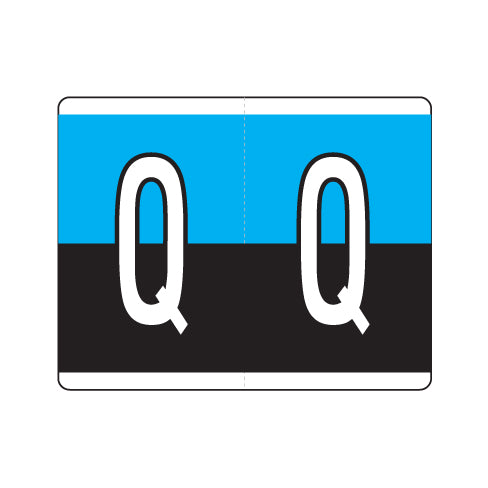 Kardex "Q" Labels 1-1/4" X 1-1/2" Laminated- Roll of 500
