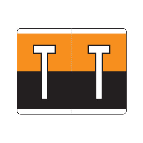 Kardex "T" Labels 1-1/4" X 1-1/2" Laminated- Roll of 500