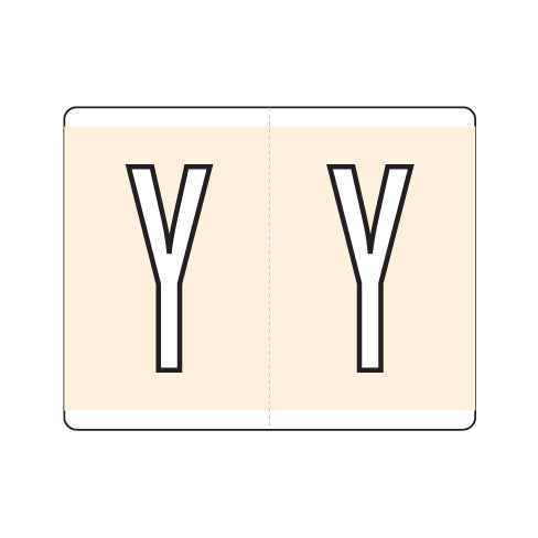 Kardex "Y" Labels 1-1/4" X 1-1/2" Laminated- Roll of 500