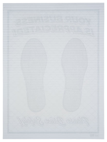 Double Poly-Coated Ridged Disposable Automotive Paper Floor Mats - 82# Stock (Package of 250)
