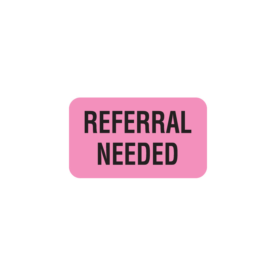 MAP1170 REFERRAL NEEDED- Fl Pink 1-1/2" X 7/8" (Roll of 250)