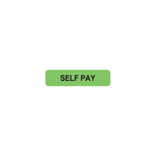 MAP123 SELF PAY- Fluorescent Green 1-1/4" X 5/16" (Roll of 500)
