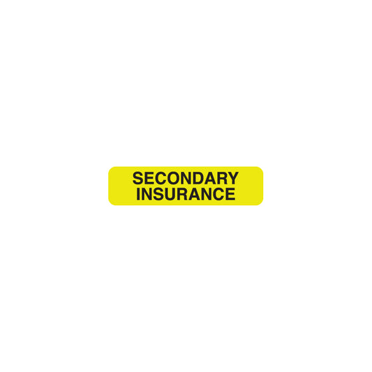 MAP124 SECONDARY INSURANCE- Fluorescent Chartreuse 1-1/4" X 5/16"- Roll of 500