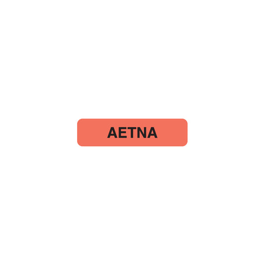 MAP128 AETNA- Fluorescent Red 1-1/4" X 5/16"- Roll of 500