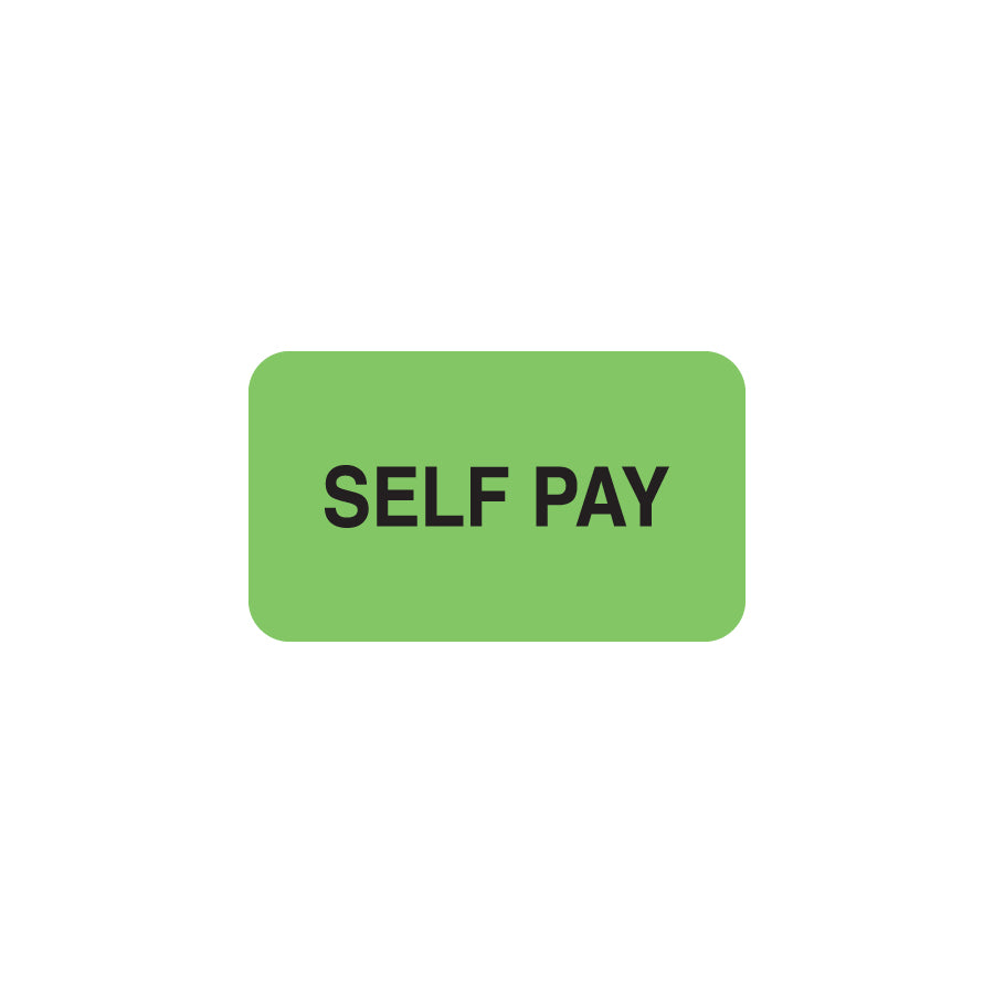 MAP1320 SELF PAY- Fluorescent Green 1-1/2" X 7/8" (Roll of 250)