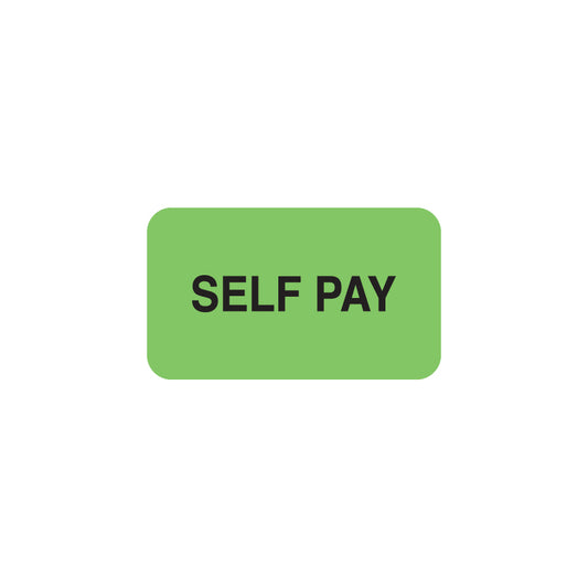 MAP1320 SELF PAY- Fluorescent Green 1-1/2" X 7/8" (Roll of 250)