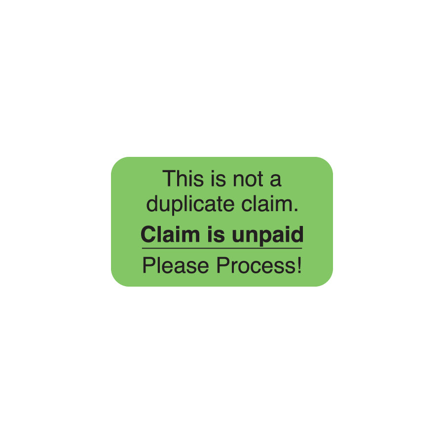 MAP1440 THIS IS NOT A DUPLICATE- Fluorescent Green 1-1/2" X 7/8" (Roll of 250)