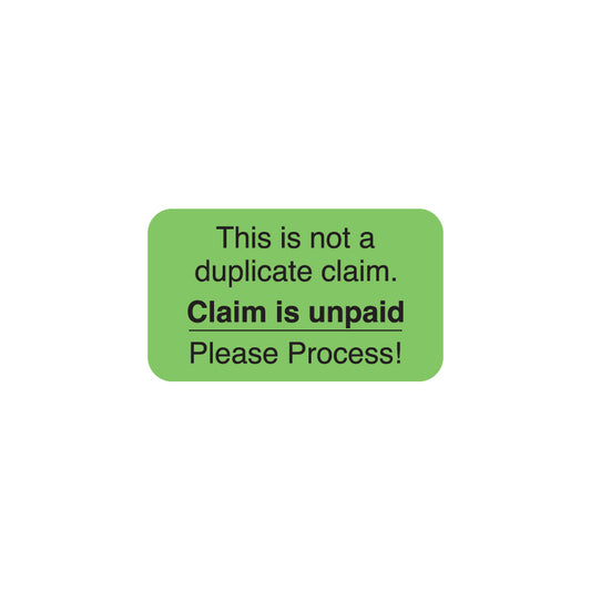 MAP1440 THIS IS NOT A DUPLICATE- Fluorescent Green 1-1/2" X 7/8" (Roll of 250)
