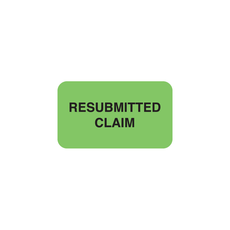 MAP1470 RESUBMITTED CLAIM-- Fluorescent Green 1-1/2" X 7/8" (Roll of 250)