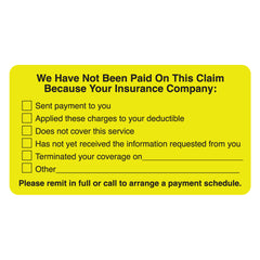 Insurance Patient Responsibility Labels
